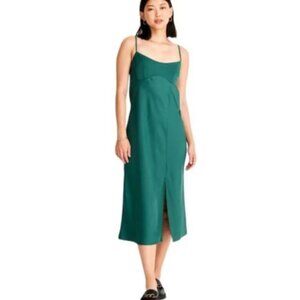 NWT A new day Women's Slip Tank Dress ~ Teal Green